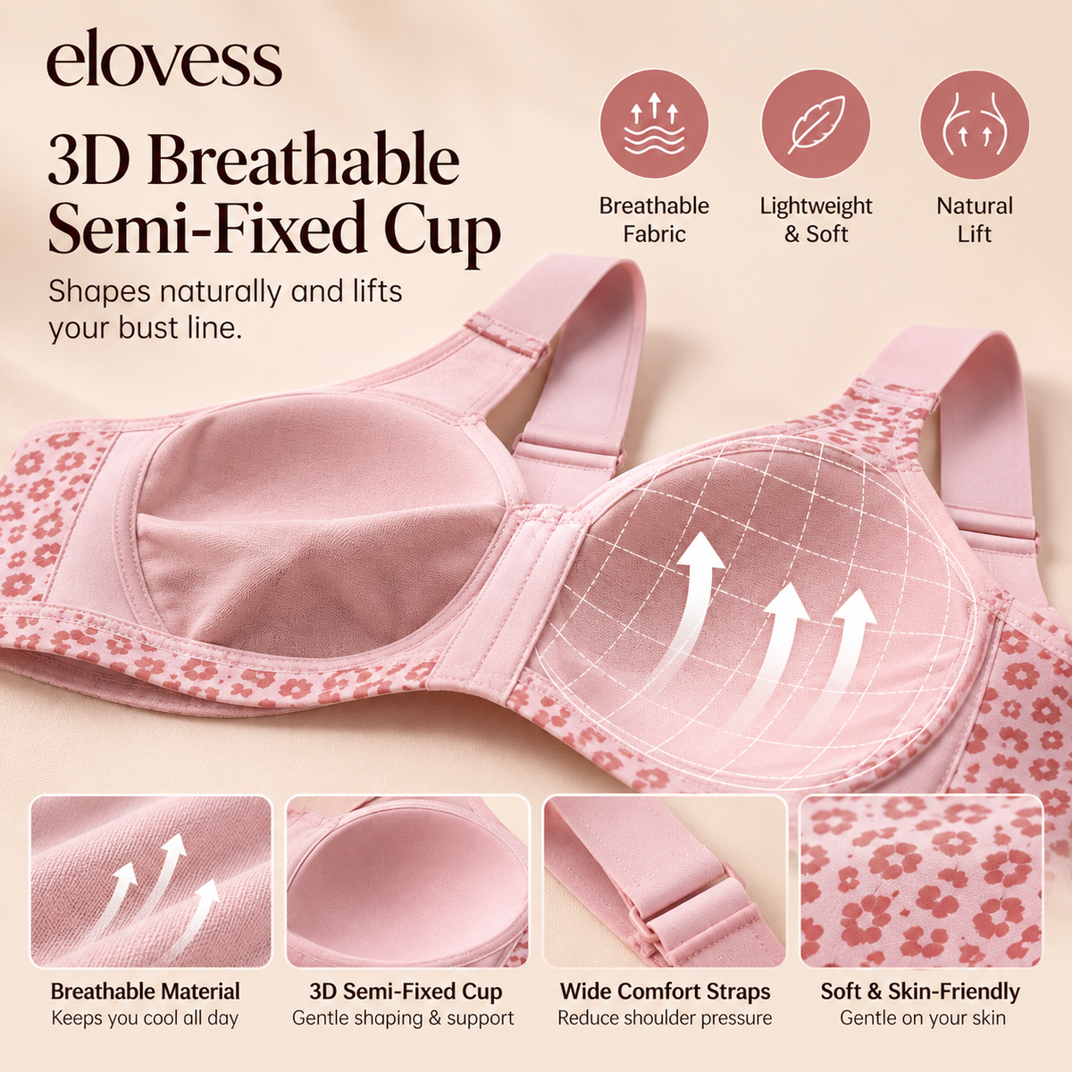 Elovess Lift & Support Bra