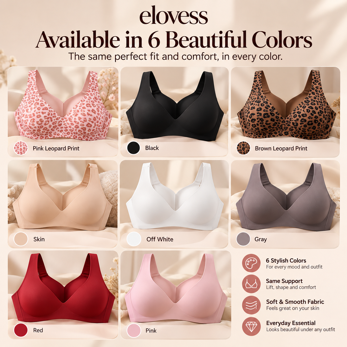 Elovess Lift & Support Bra